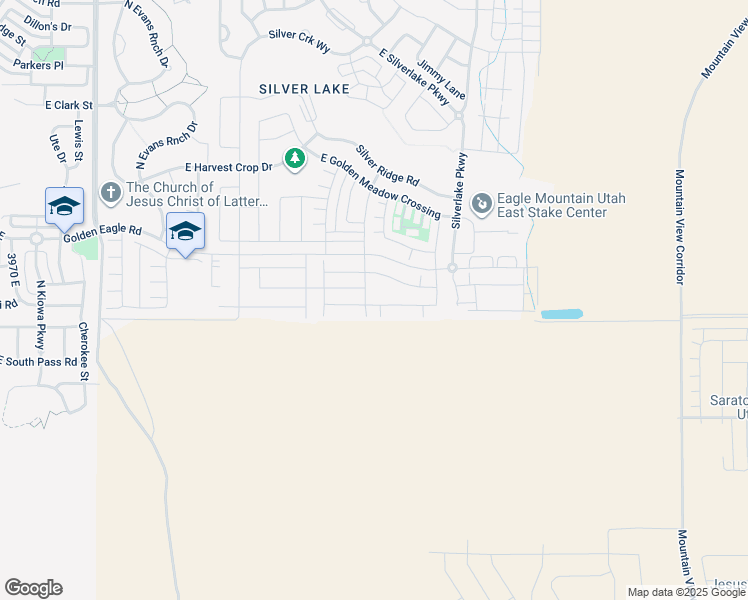 map of restaurants, bars, coffee shops, grocery stores, and more near 4805 East Lake Corner Drive in Eagle Mountain