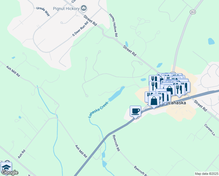 map of restaurants, bars, coffee shops, grocery stores, and more near 300 Carousel Lane in Doylestown