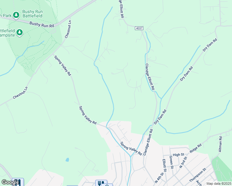 map of restaurants, bars, coffee shops, grocery stores, and more near 1001-1099 Christifano Lane in Jeannette