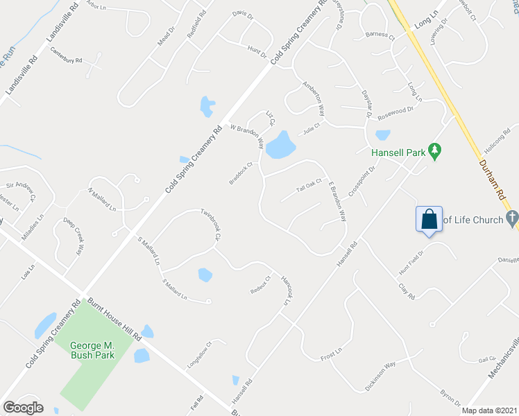 map of restaurants, bars, coffee shops, grocery stores, and more near 3836 West Brandon Way in Doylestown