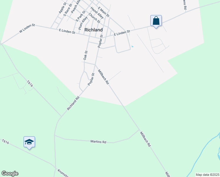 map of restaurants, bars, coffee shops, grocery stores, and more near 406 Millbach Road in Richland