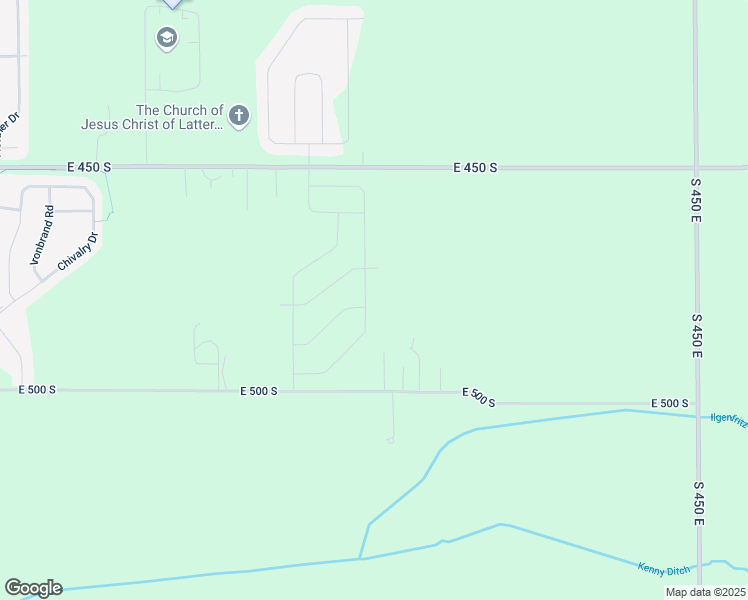 map of restaurants, bars, coffee shops, grocery stores, and more near 3864 East 500 South in Lafayette