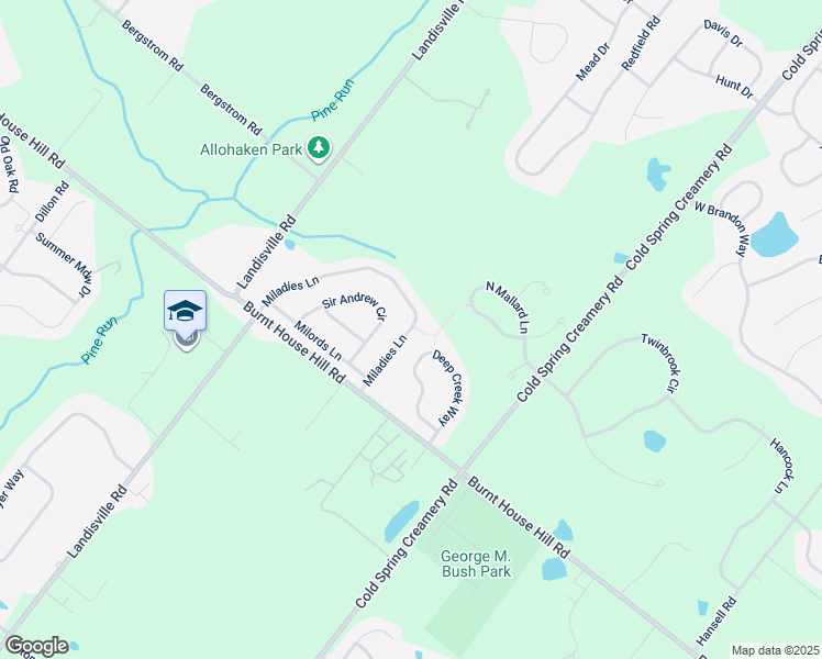 map of restaurants, bars, coffee shops, grocery stores, and more near 4173 Miladies Lane in Doylestown