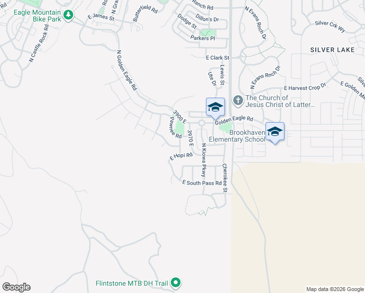 map of restaurants, bars, coffee shops, grocery stores, and more near 7068 Sierra Way in Eagle Mountain