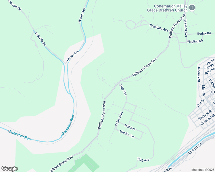 map of restaurants, bars, coffee shops, grocery stores, and more near 116 Schneider Street in Johnstown