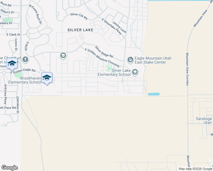 map of restaurants, bars, coffee shops, grocery stores, and more near 4894 North Clover Leaf Lane in Eagle Mountain