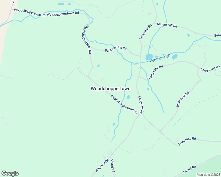 map of restaurants, bars, coffee shops, grocery stores, and more near in Woodchoppertown