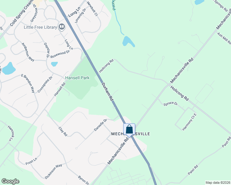 map of restaurants, bars, coffee shops, grocery stores, and more near 3461 Durham Road in Doylestown