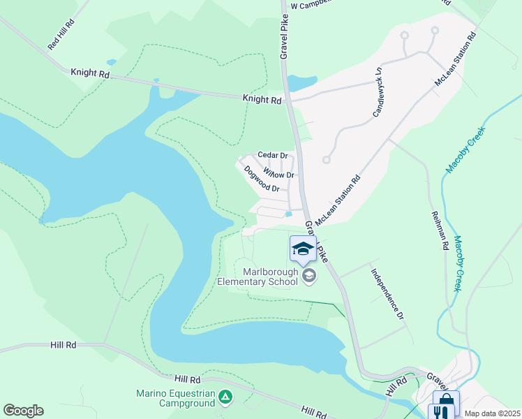map of restaurants, bars, coffee shops, grocery stores, and more near 905 Lakeview Drive in Green Lane