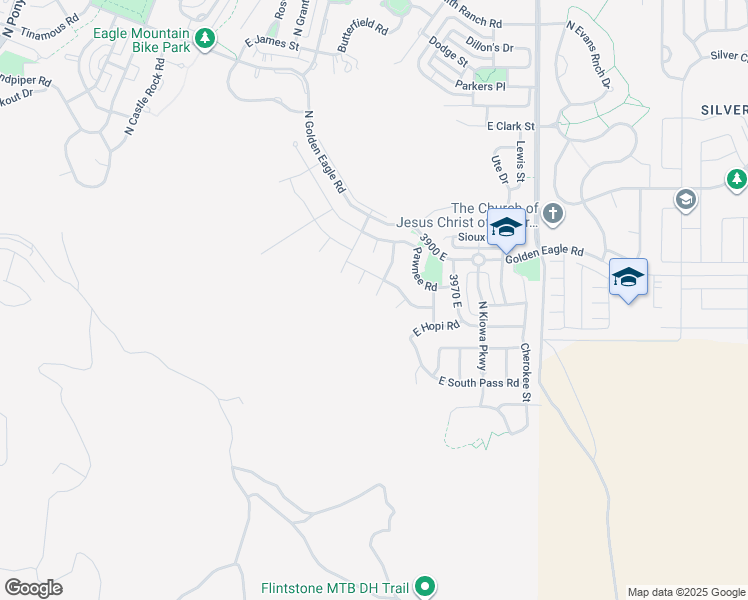 map of restaurants, bars, coffee shops, grocery stores, and more near 7089 North Golden Ridge Court in Eagle Mountain