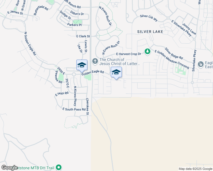 map of restaurants, bars, coffee shops, grocery stores, and more near 4302 Golden Grove in Eagle Mountain