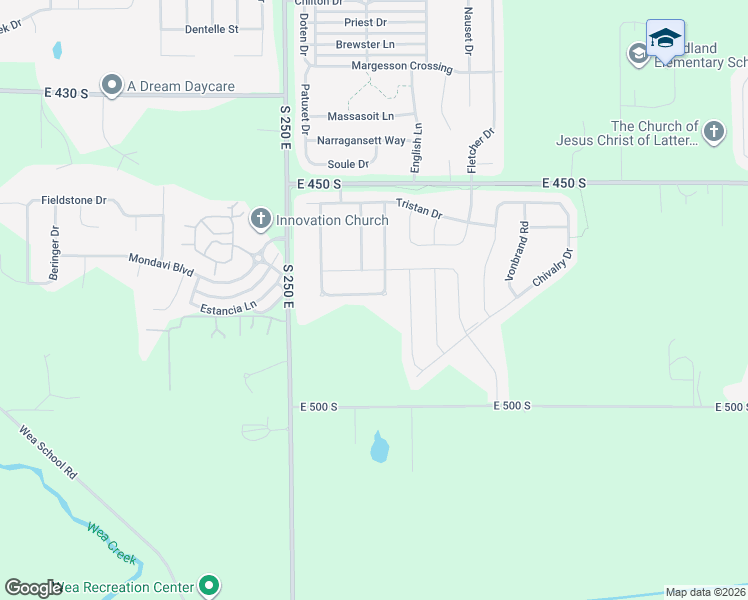 map of restaurants, bars, coffee shops, grocery stores, and more near 2707 Glastonbury Way in Lafayette