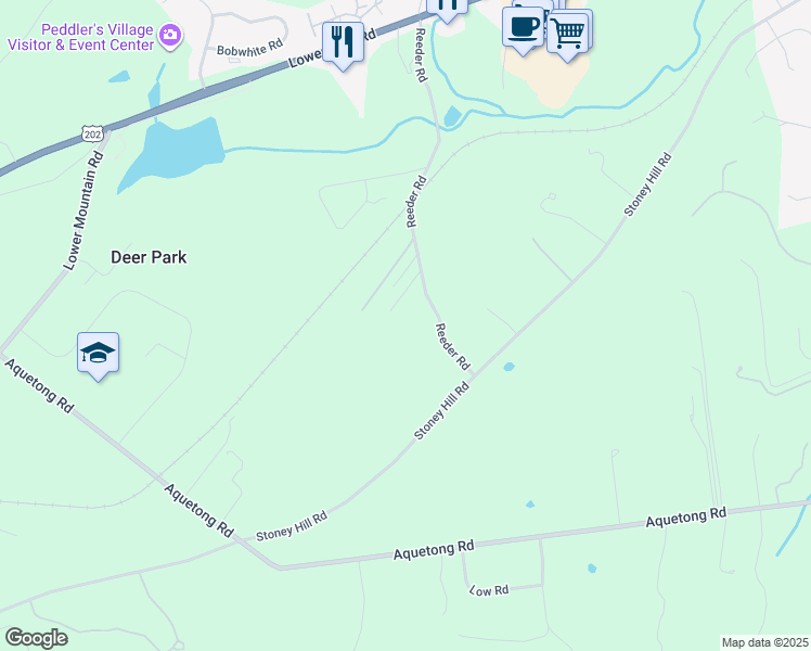 map of restaurants, bars, coffee shops, grocery stores, and more near 2473 Reeder Road in New Hope