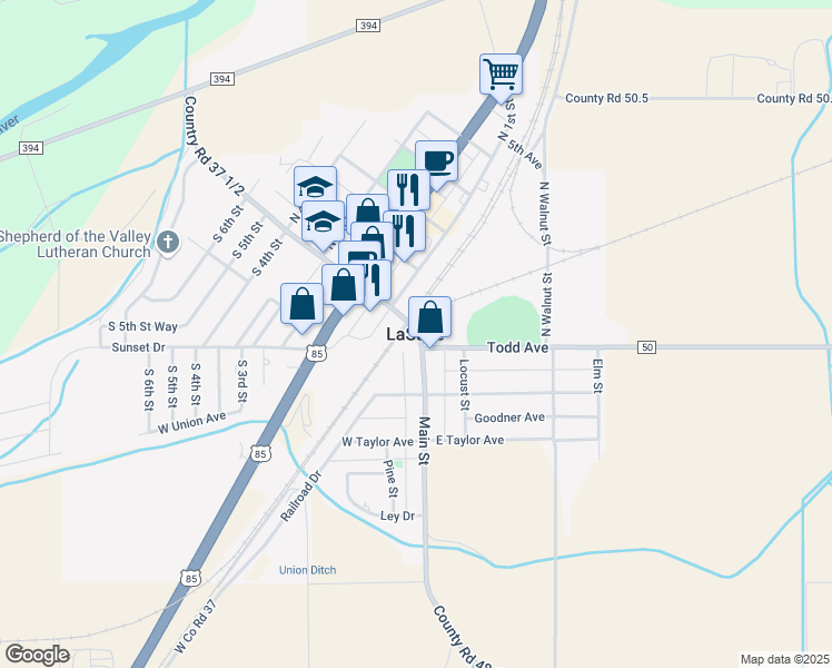 map of restaurants, bars, coffee shops, grocery stores, and more near in LaSalle