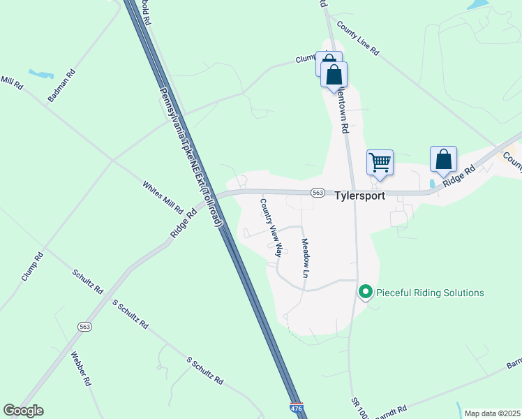 map of restaurants, bars, coffee shops, grocery stores, and more near 17 Wildflower Court in Telford