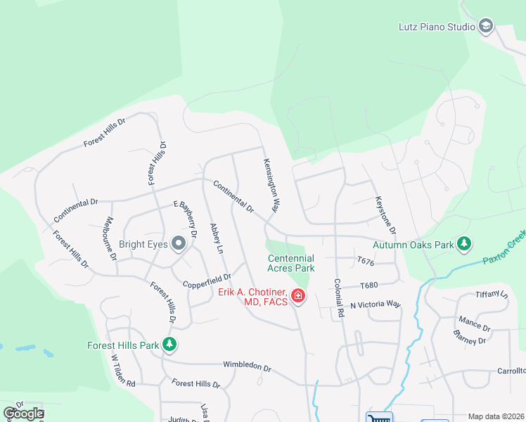 map of restaurants, bars, coffee shops, grocery stores, and more near 2400 Via Toscana in Harrisburg