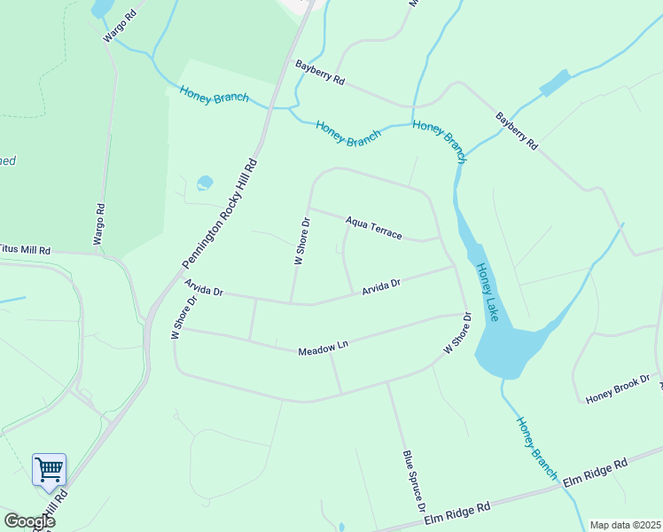 map of restaurants, bars, coffee shops, grocery stores, and more near 3 Western Pine Street in Pennington