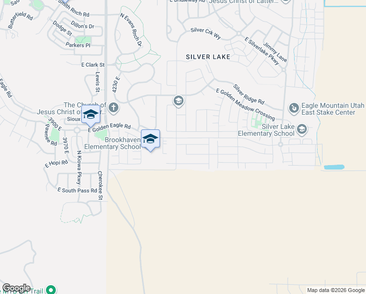 map of restaurants, bars, coffee shops, grocery stores, and more near 7099 North Garden Drive in Eagle Mountain