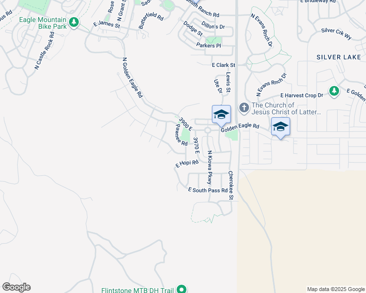 map of restaurants, bars, coffee shops, grocery stores, and more near 7099 Sierra Way in Eagle Mountain