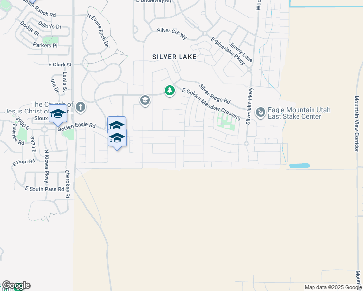 map of restaurants, bars, coffee shops, grocery stores, and more near 7103 North Spring Hill Lane in Eagle Mountain