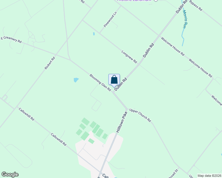 map of restaurants, bars, coffee shops, grocery stores, and more near 959 Blooming Glen Road in Perkasie