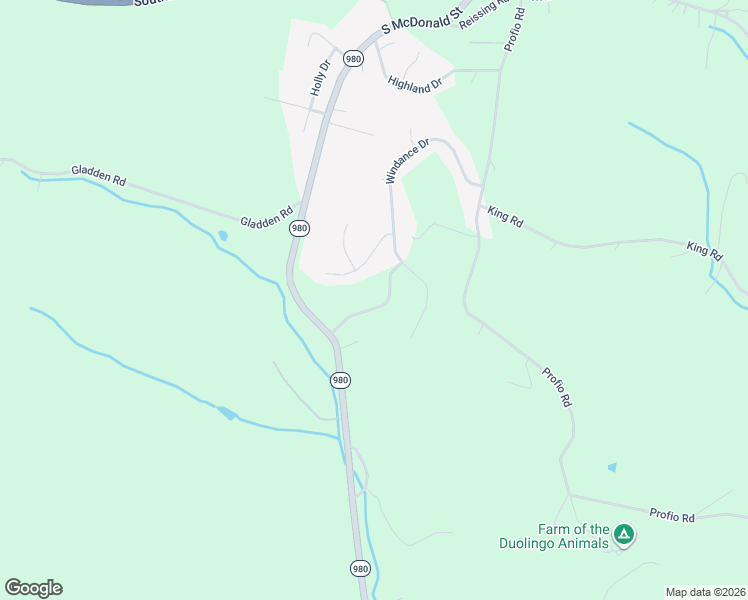 map of restaurants, bars, coffee shops, grocery stores, and more near 1012 Timber Run Drive in McDonald