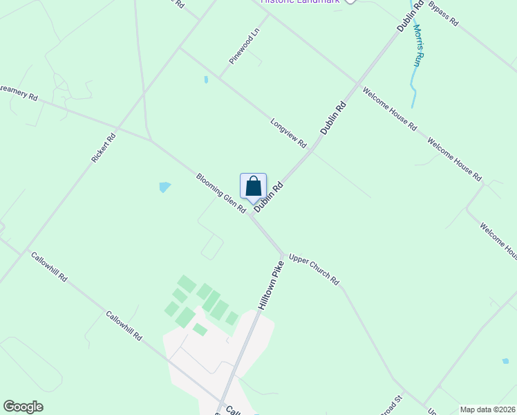 map of restaurants, bars, coffee shops, grocery stores, and more near 959 Blooming Glen Road in Perkasie