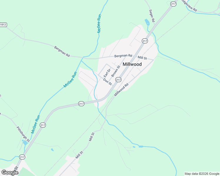 map of restaurants, bars, coffee shops, grocery stores, and more near 1293 Pennsylvania 217 in Derry