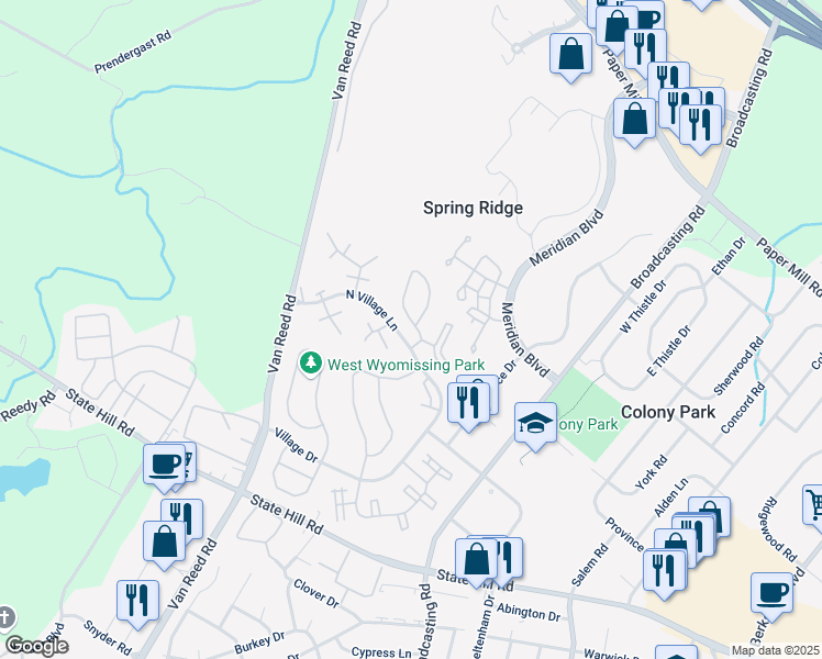 map of restaurants, bars, coffee shops, grocery stores, and more near 104 Hickory Avenue in Temple