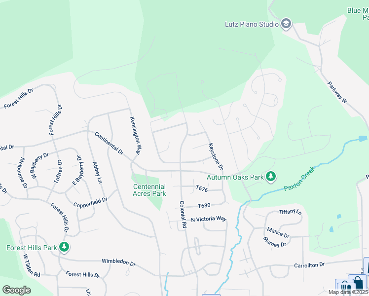 map of restaurants, bars, coffee shops, grocery stores, and more near 2723 Colonial Road in Harrisburg