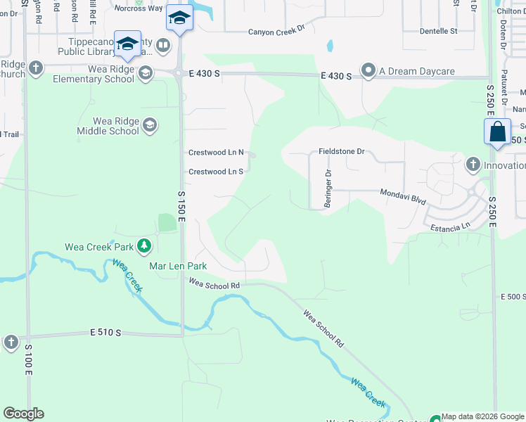 map of restaurants, bars, coffee shops, grocery stores, and more near 4692 Masons Ridge Rd in Lafayette