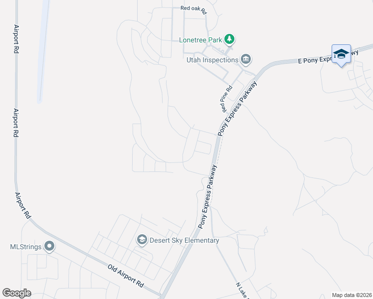 map of restaurants, bars, coffee shops, grocery stores, and more near 7136 Oquirrh Ranch Parkway in Eagle Mountain