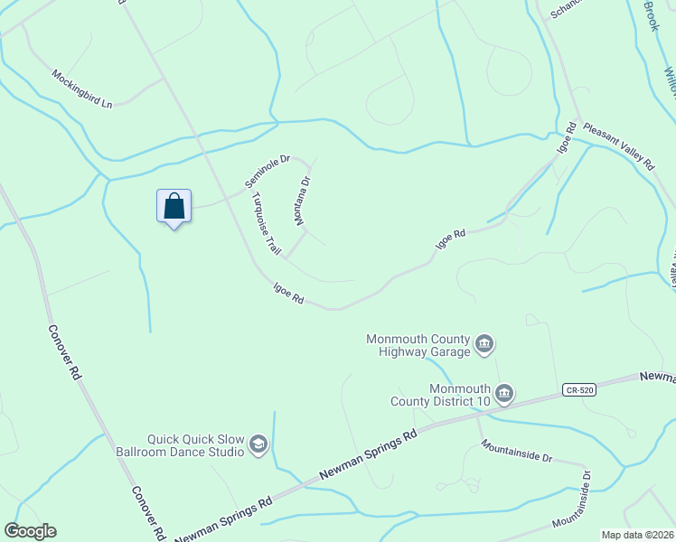 map of restaurants, bars, coffee shops, grocery stores, and more near 718 Montana Drive in Marlboro