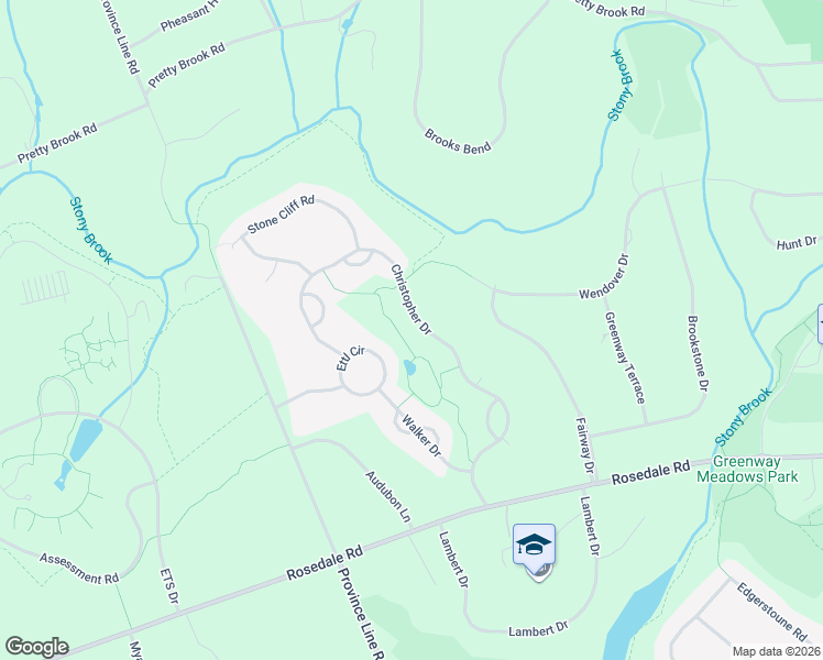 map of restaurants, bars, coffee shops, grocery stores, and more near 276 Christopher Drive in Princeton