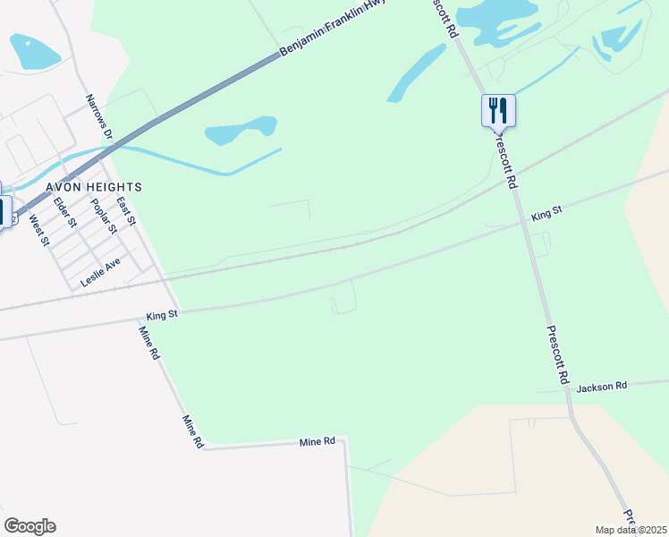 map of restaurants, bars, coffee shops, grocery stores, and more near 2403 East King Street in Lebanon