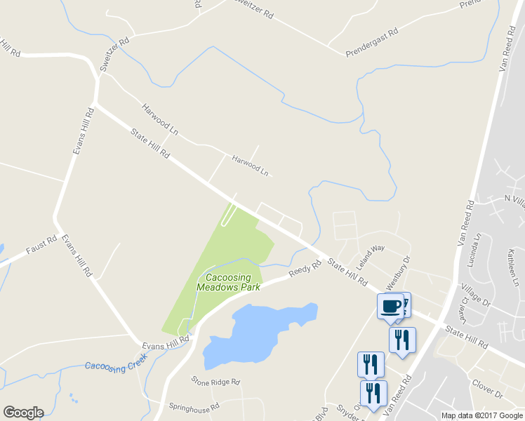 map of restaurants, bars, coffee shops, grocery stores, and more near 3261 State Hill Road in Sinking Spring