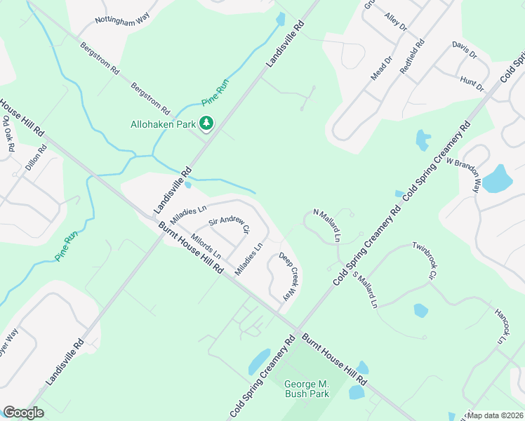 map of restaurants, bars, coffee shops, grocery stores, and more near 4203 Miladies Lane in Doylestown