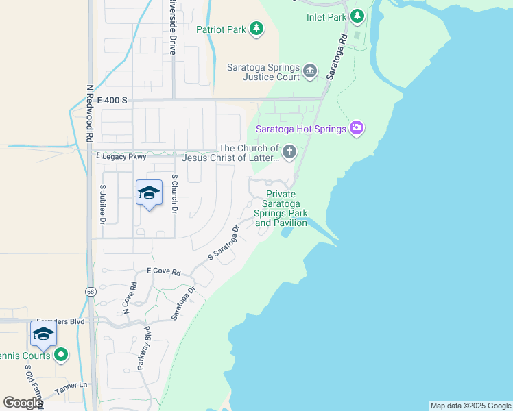 map of restaurants, bars, coffee shops, grocery stores, and more near 337 East Pavilion Circle in Saratoga Springs
