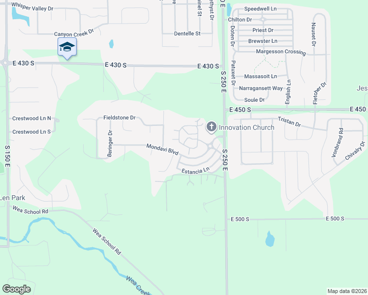 map of restaurants, bars, coffee shops, grocery stores, and more near 2506 Silverado Circle in Lafayette