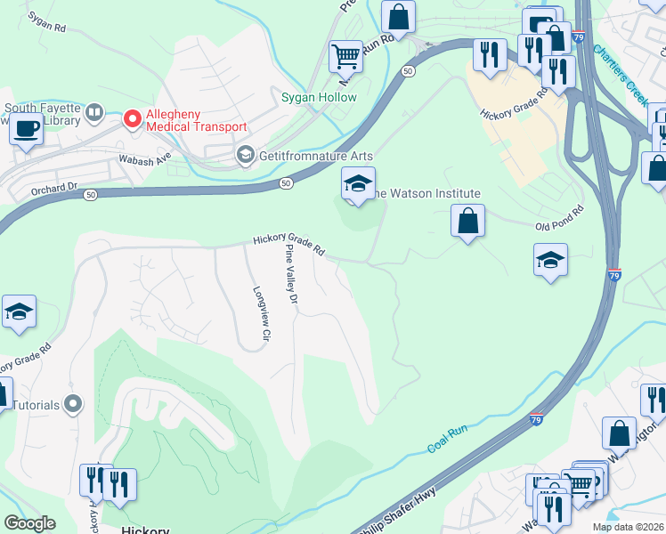 map of restaurants, bars, coffee shops, grocery stores, and more near 5517 Worthington Court in Bridgeville