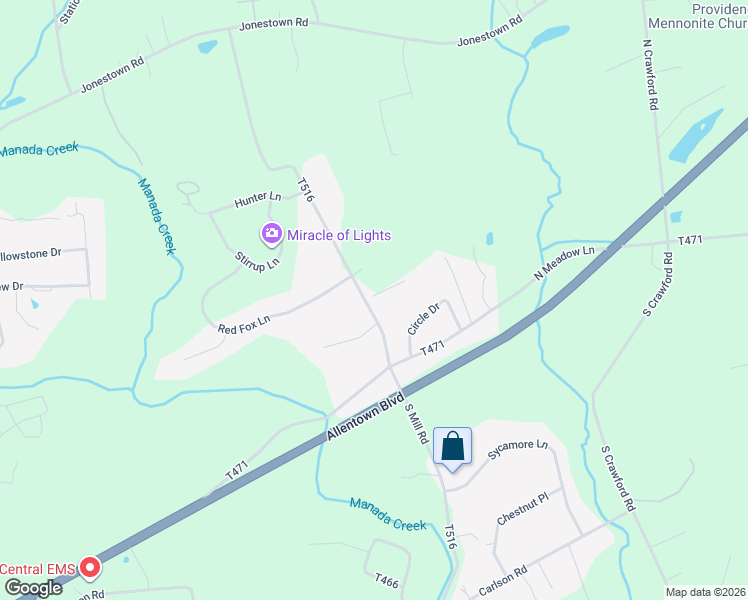 map of restaurants, bars, coffee shops, grocery stores, and more near 1167 North Mill Road in Harrisburg