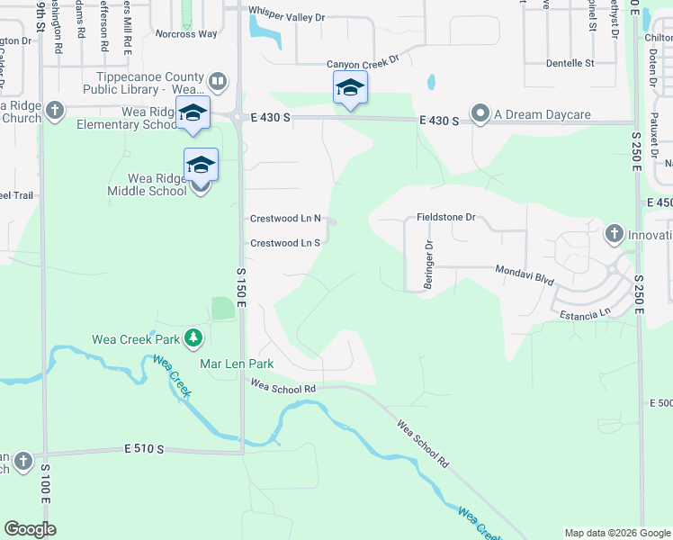 map of restaurants, bars, coffee shops, grocery stores, and more near 4692 Masons Ridge Rd in Lafayette