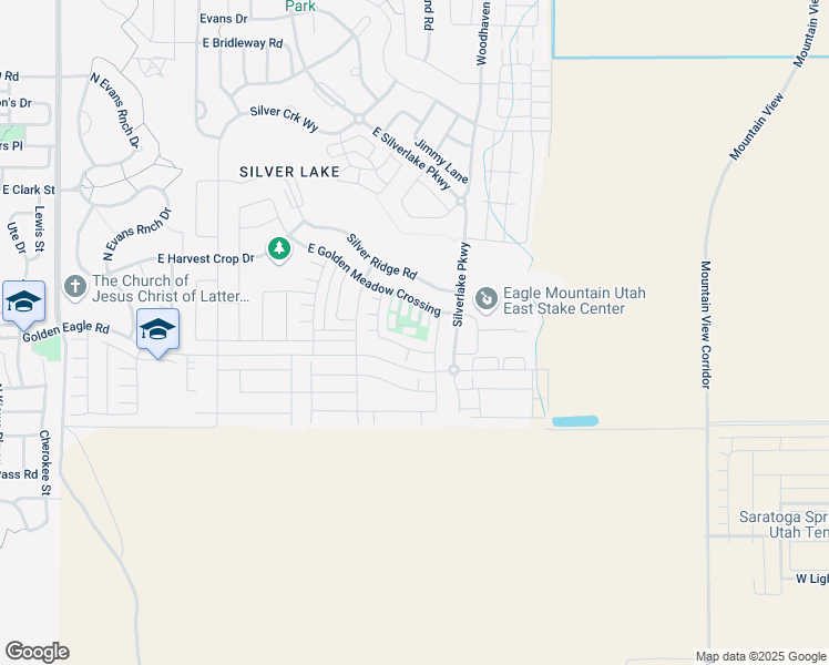 map of restaurants, bars, coffee shops, grocery stores, and more near 4894 North Clover Leaf Lane in Eagle Mountain