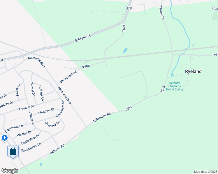 map of restaurants, bars, coffee shops, grocery stores, and more near 109 Brickplant Road in Womelsdorf