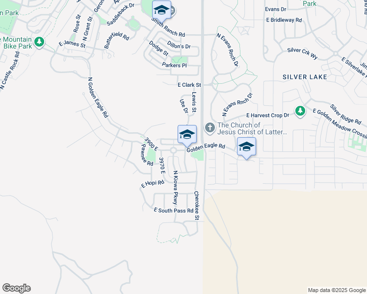map of restaurants, bars, coffee shops, grocery stores, and more near 4071 Golden Eagle Road in Eagle Mountain