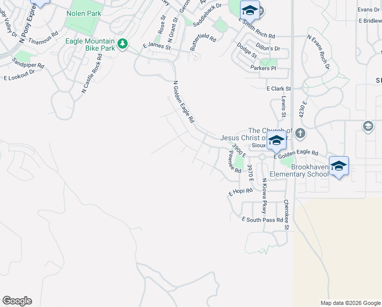 map of restaurants, bars, coffee shops, grocery stores, and more near 3749 Hollow Crest Drive in Eagle Mountain