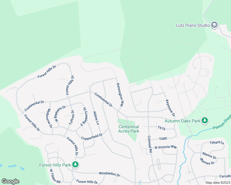 map of restaurants, bars, coffee shops, grocery stores, and more near 2410 Kensington Way in Harrisburg