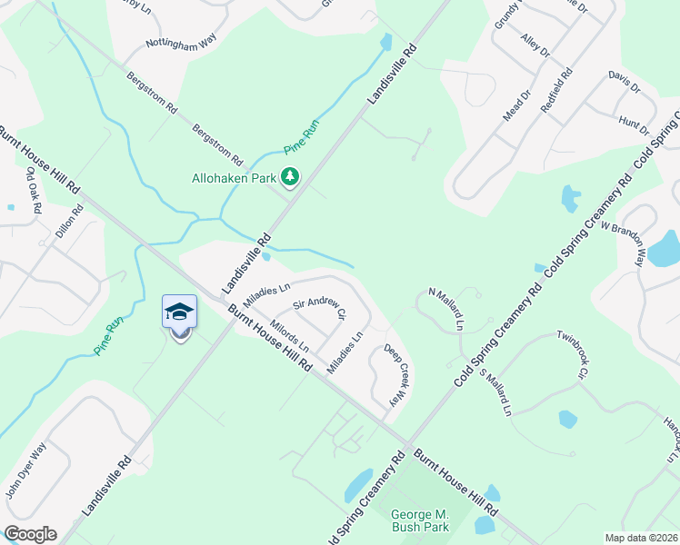 map of restaurants, bars, coffee shops, grocery stores, and more near 4214 Miladies Lane in Doylestown