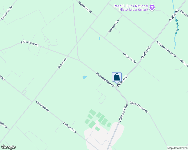 map of restaurants, bars, coffee shops, grocery stores, and more near 948 Blooming Glen Road in Perkasie
