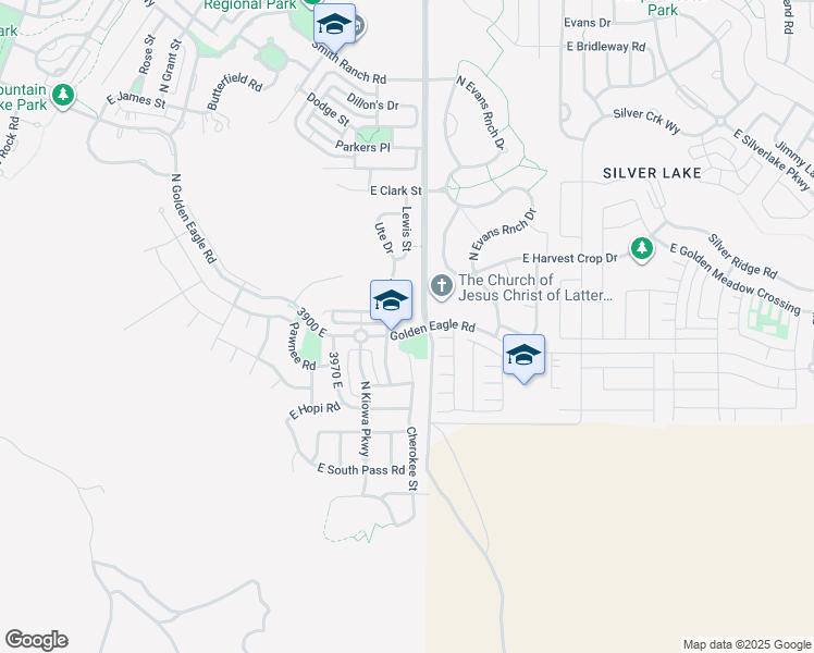 map of restaurants, bars, coffee shops, grocery stores, and more near 4122 Sioux Street in Eagle Mountain